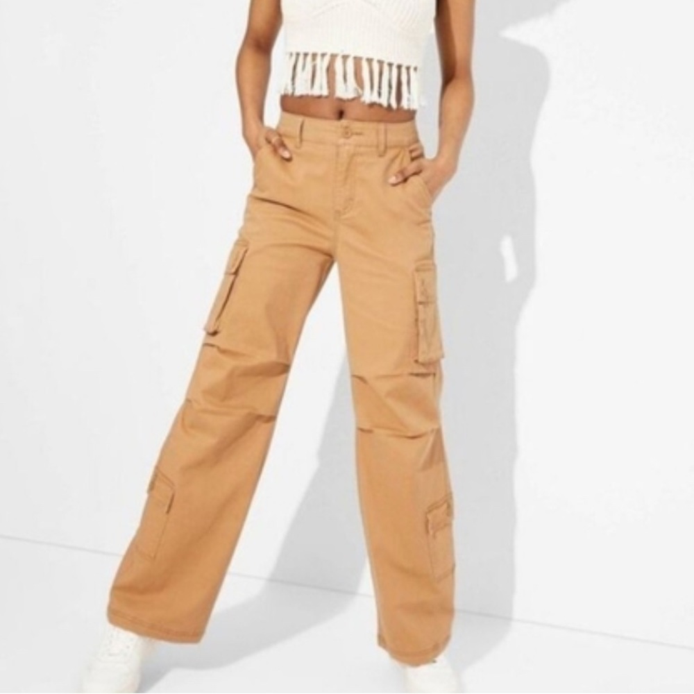 Wild Fable High Rise Tan Cargo Pants
